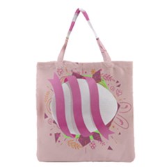 Easter Egg Colorful Spring Color Grocery Tote Bag by Simbadda