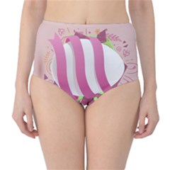 Easter Egg Colorful Spring Color Classic High-waist Bikini Bottoms by Simbadda