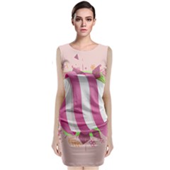 Easter Egg Colorful Spring Color Classic Sleeveless Midi Dress by Simbadda