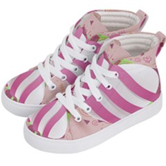 Easter Egg Colorful Spring Color Kids  Hi-top Skate Sneakers by Simbadda