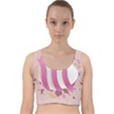 Easter Egg Colorful Spring Color Velvet Racer Back Crop Top View1