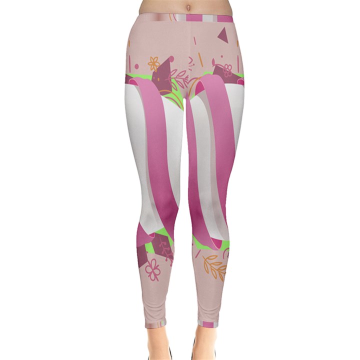 Easter Egg Colorful Spring Color Inside Out Leggings