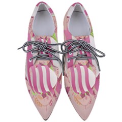 Easter Egg Colorful Spring Color Women s Pointed Oxford Shoes