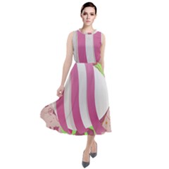 Easter Egg Colorful Spring Color Round Neck Boho Dress