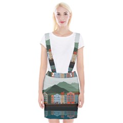 Traveling Travel Tourism Vacation Braces Suspender Skirt by Simbadda