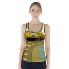 Travel Destination Landscape Nature Racer Back Sports Top by Simbadda