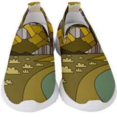 Travel Destination Landscape Nature Kids  Slip On Sneakers by Simbadda