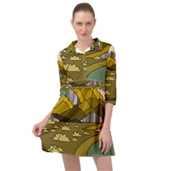 Travel Destination Landscape Nature Mini Skater Shirt Dress