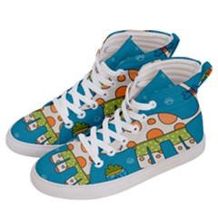 Paint Kitten Cats Cat Cute Paw Men s Hi-top Skate Sneakers by Simbadda