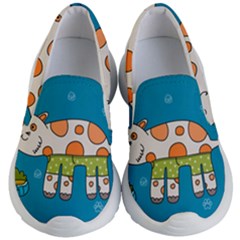 Paint Kitten Cats Cat Cute Paw Kids  Lightweight Slip Ons by Simbadda