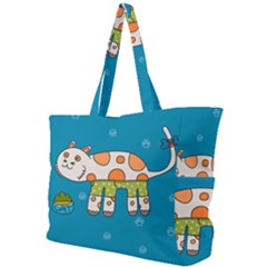 Paint Kitten Cats Cat Cute Paw Simple Shoulder Bag by Simbadda