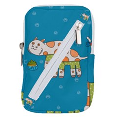 Paint Kitten Cats Cat Cute Paw Belt Pouch Bag (small)