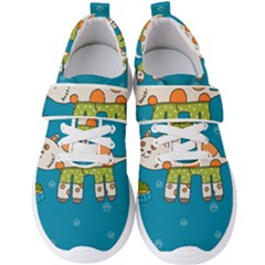 Paint Kitten Cats Cat Cute Paw Men s Velcro Strap Shoes by Simbadda