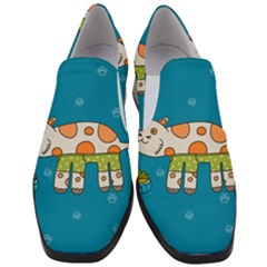 Paint Kitten Cats Cat Cute Paw Women Slip On Heel Loafers by Simbadda