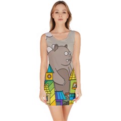 Kids Drawing Children Artwork Art Bodycon Dress by Simbadda