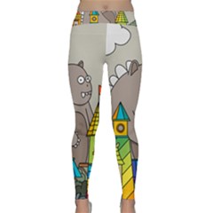 Kids Drawing Children Artwork Art Classic Yoga Leggings by Simbadda