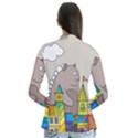 Kids Drawing Children Artwork Art Drape Collar Cardigan View2