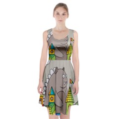 Kids Drawing Children Artwork Art Racerback Midi Dress by Simbadda