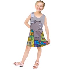 Kids Drawing Children Artwork Art Kids  Tunic Dress by Simbadda