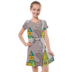 Kids Drawing Children Artwork Art Kids  Cross Web Dress by Simbadda