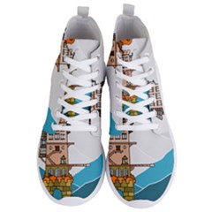 Art Artwork Drawing Painting Men s Lightweight High Top Sneakers by Simbadda