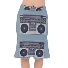 Radio Cassette Speaker Sound Audio Short Mermaid Skirt by Simbadda