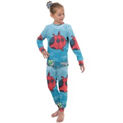 Dive Scuba Ocean Sea Water Fish Kids  Long Sleeve Set  by Simbadda