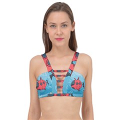 Dive Scuba Ocean Sea Water Fish Cage Up Bikini Top