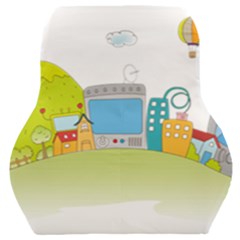 City Village Digital Home Town Car Seat Back Cushion  by Simbadda