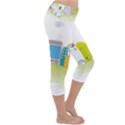 City Village Digital Home Town Lightweight Velour Capri Yoga Leggings View3