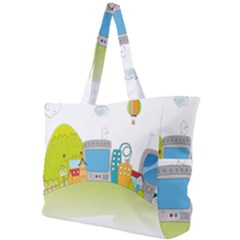 City Village Digital Home Town Simple Shoulder Bag by Simbadda