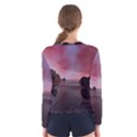 Rocks Sky Landscape Sea Wave Women s Long Sleeve Tee View2