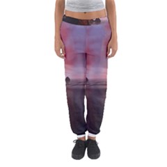 Rocks Sky Landscape Sea Wave Women s Jogger Sweatpants