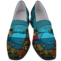 Artwork Art Kids Design Creative Women s Chunky Heel Loafers by Simbadda