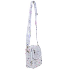 Floral Pattern Background Shoulder Strap Belt Bag