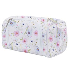 Floral Pattern Background Toiletries Pouch