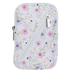 Floral Pattern Background Belt Pouch Bag (large)