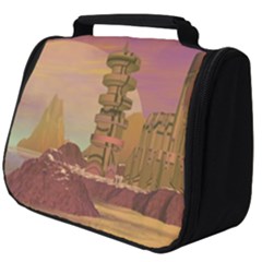 Planet Rocks City Base Fiction Full Print Travel Pouch (big) by Simbadda