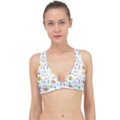 Summer Pattern Design Colorful Classic Banded Bikini Top