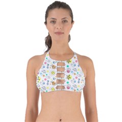 Summer Pattern Design Colorful Perfectly Cut Out Bikini Top