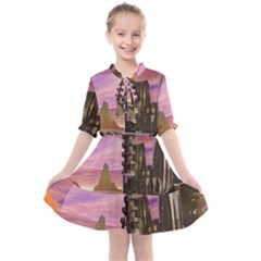 Planet Rocks City Base Fiction Kids  All Frills Chiffon Dress