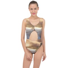 Planet Moon Rocks City Fiction Center Cut Out Swimsuit by Simbadda