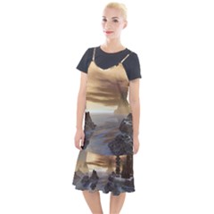 Planet Moon Rocks City Fiction Camis Fishtail Dress by Simbadda