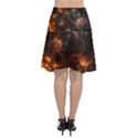 Fractal Pattern Background Space Chiffon Wrap Front Skirt View2