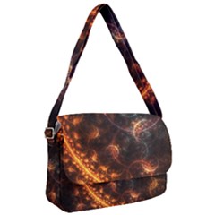 Fractal Pattern Background Space Courier Bag by Simbadda