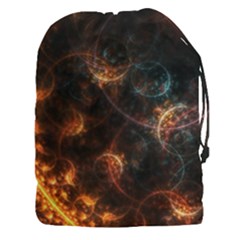 Fractal Pattern Background Space Drawstring Pouch (xxxl)