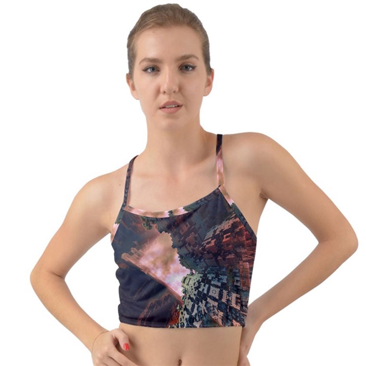 The Background Model Creative Mini Tank Bikini Top