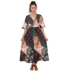 The Background Model Creative Kimono Sleeve Boho Dress