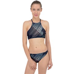 Fractals 3d Graphics Shapes Racer Front Bikini Set by Simbadda