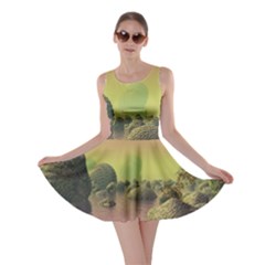 Planet Water Sea Landscape Space Skater Dress by Simbadda